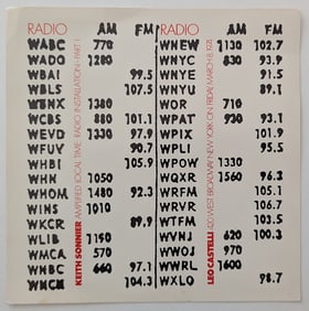 KEITH SONNIER Card Leo Castelli , 1974