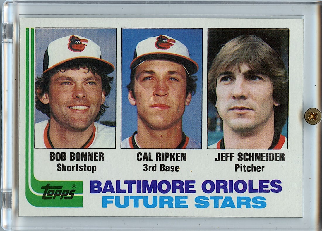 1982 Topps #21 Baltimore Orioles Future Stars: Provenance from the estate of a deceased collector in PBC. We have included many images to show it's actual condition. This lot is located in Boca Raton, Fl and its shipment will be made directly by A