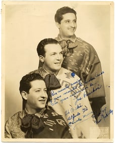 TRIO LOS PANCHOS Autographed Photo Scarce Collectors