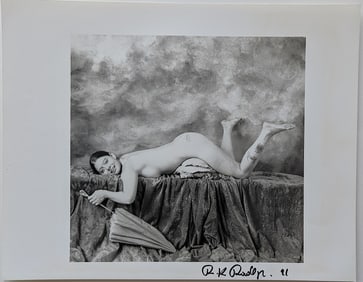 RUDOLF RADLINGER Signed Photograph Female Theatrical Nudism
