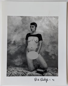 RUDOLF RADLINGER Signed Photograph Female Theatrical Nudism