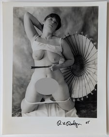 RUDOLF RADLINGER Signed Photograph Female Theatrical Nudism