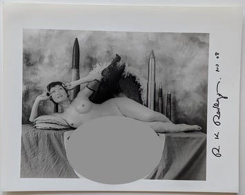 RUDOLF RADLINGER Signed Photograph Female Theatrical Nudism