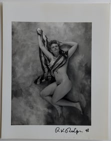 RUDOLF RADLINGER Signed Photograph Female Theatrical Nudism