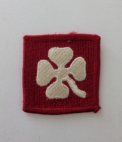 Original American Military Patch WW2 4th Army
