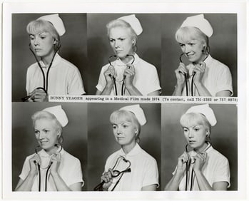 Original Vintage PIN UP Photo Estate BUNNY YEAGER 10" x 8"