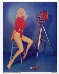 BUNNY YEAGER Vintage Pin Up Litho SELF PORTRAIT