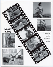 BUNNY YEAGER Vintage Pin Up Litho LACEY KELLY