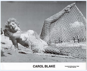 BUNNY YEAGER Vintage Pin Up Litho CAROL BLAKE