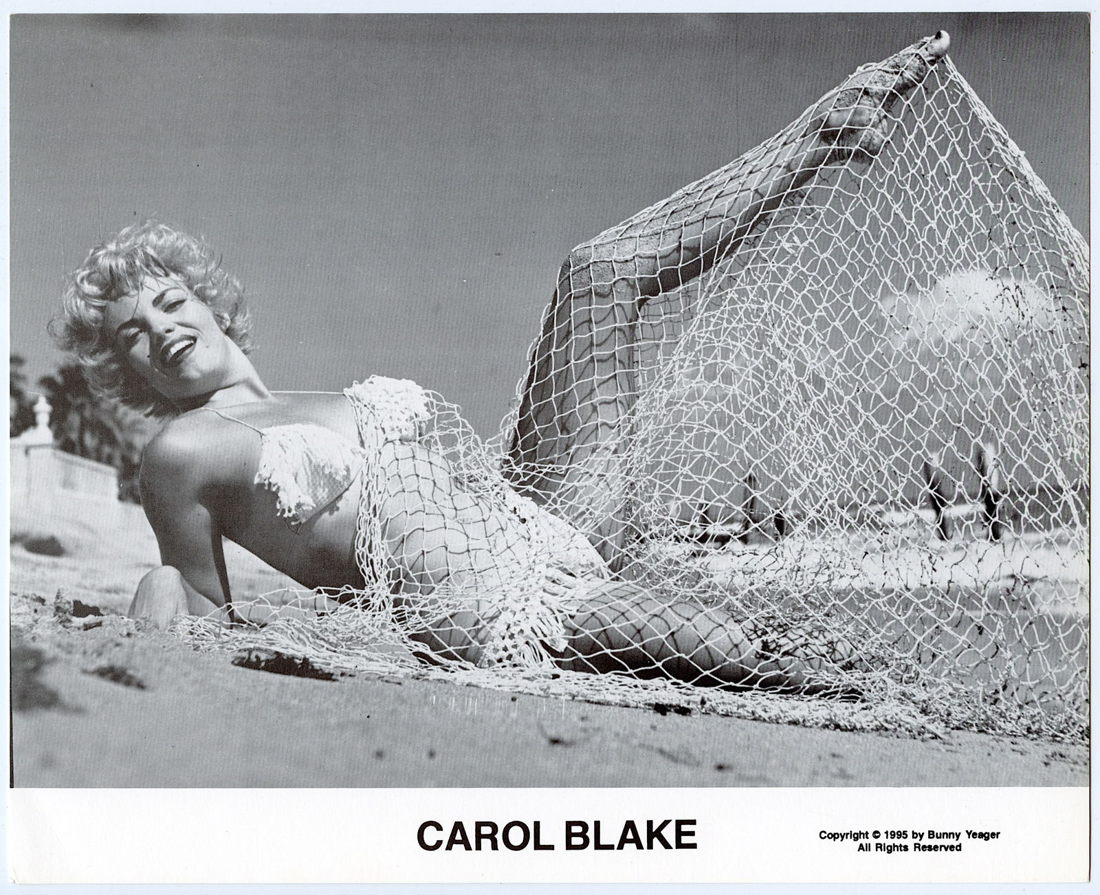 BUNNY YEAGER Vintage Pin Up Litho  CAROL BLAKE (1 of 1)