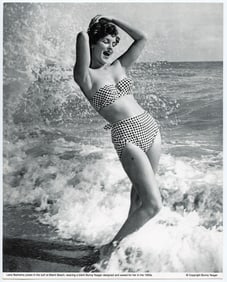 BUNNY YEAGER Vintage Pin Up Litho GIRL MODEL