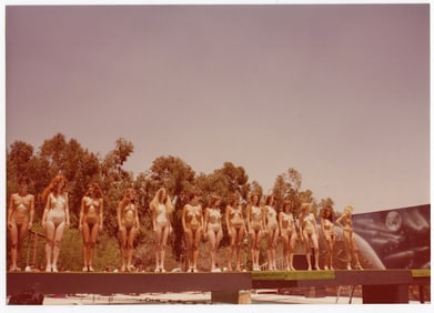 Pin Up Kodak Print Photo Naturalism Nude 3.5" x 5" Ca 1970s - 1990s