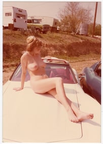 Pin Up Kodak Print Photo Naturalism Nude 3.5" x 5" Ca 1970s - 1990s