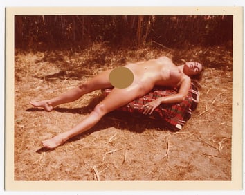 Pin Up Kodak Print Photo Naturalism Nude 3.5" x 5" Ca 1970s - 1990s