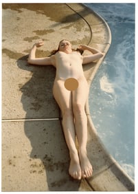 Pin Up Kodak Print Photo Naturalism Nude 3.5" x 5" Ca 1970s - 1990s
