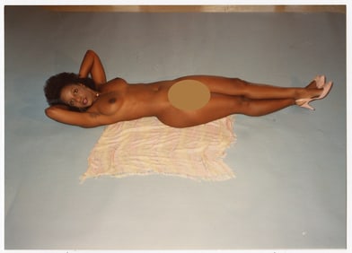 Pin Up Kodak Print Photo Naturalism Nude 3.5" x 5" Ca 1970s - 1990s