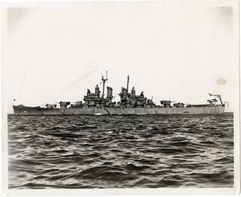 US Cuiser NH 98231 USS Topeka (CL-67) Vintage Photo