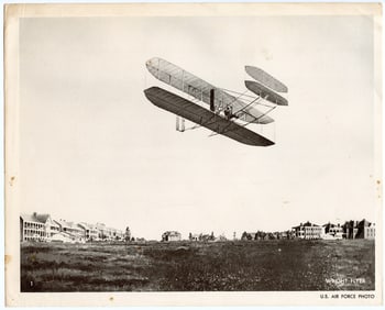 Vintage Photo Gravure by U.S. Air Force "WRIGHT FLYER"