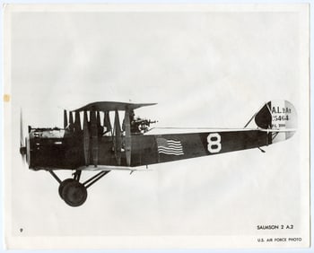 Vintage Photo Gravure by U.S. Air Force "SALMSON 2 A.2"