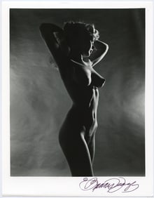 BUNNY YEAGER Vintage Pin Up SIGNED Photo Model UNKNOWN
