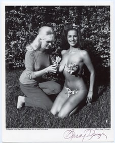 BUNNY YEAGER Vintage Pin Up SIGNED Litho Model RUTH ANDERSON