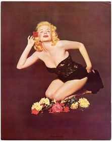 Authentic Scarce Vintage American Pin Up Print Illustration