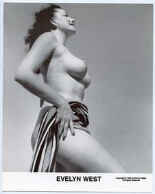 BUNNY YEAGER Vintage Pin Up Litho Model EVELYN WEST