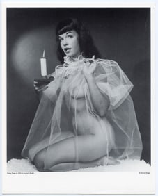 BUNNY YEAGER Vintage Pin Up Litho Model BETTIE PAGE