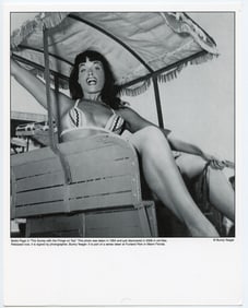 BUNNY YEAGER Vintage Pin Up Litho Model BETTIE PAGE