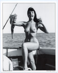 BUNNY YEAGER Vintage Pin Up Litho Model BETTIE PAGE