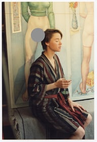 AGFA Photo Showing An Artist Working with a Model in Studio