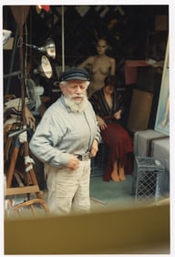 AGFA Photo Showing An Artist Working with a Model in Studio