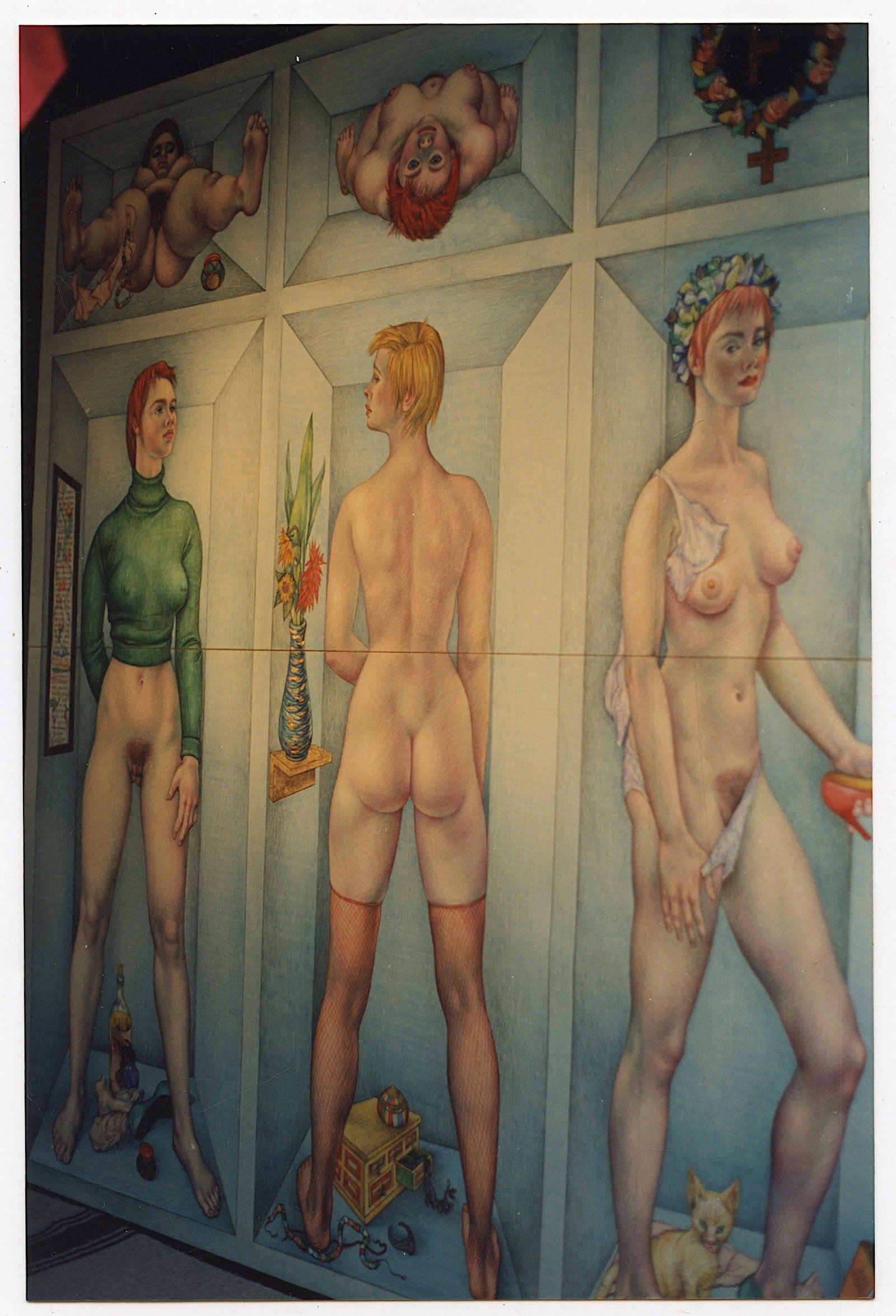 AGFA Photo Showing An Artist Working with a Model in Studio: This lot is coming from the estate of a collector in RI. The dimensions are Approx. 6" x 4". We have attached quality images to show its actual condition. This lot is located in Boca Raton, Fl and its