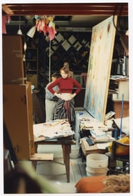 AGFA Photo Showing An Artist Working with a Model in Studio