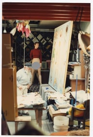 AGFA Photo Showing An Artist Working with a Model in Studio