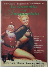 Vintage La Gazzeta dell' Antiquariato Magazine from Archives BUNNY YEAGER