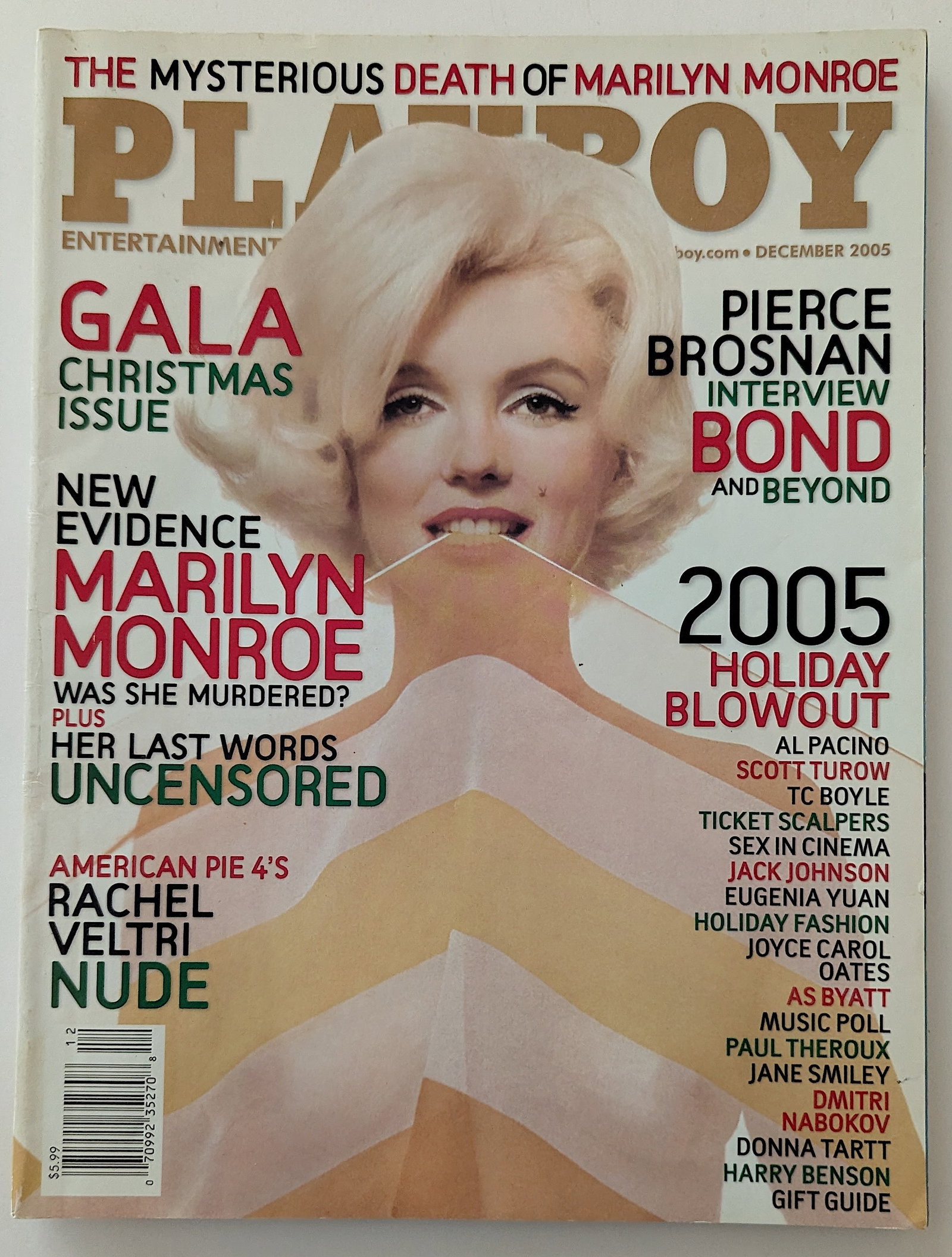 Vintage PLAYBOY Magazine from Archives BUNNY YEAGER, Dec. 2005: This lot is coming from Bunny Yeager's estate/archives. Linnea Eleanor "Bunny" Yeager (March 13, 1929 - May 24, 2014) was an American photographer and pin-up model. She met Bettie Page in 1954, and to