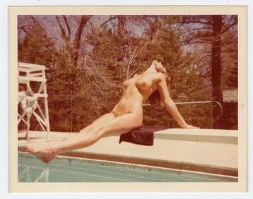 Vintage 1970s / 80s American Naturalism Nudism Female Model 4.5" x 3.5"