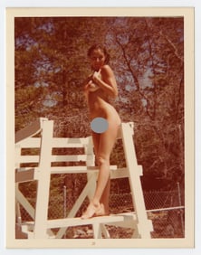 Vintage 1970s / 80s American Naturalism Nudism Female Model 4.5" x 3.5"