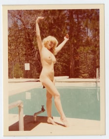 Vintage 1970s / 80s American Naturalism Nudism Female Model 4.5" x 3.5"