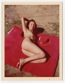 Vintage 1970s / 80s American Naturalism Nudism Female Model 4.5" x 3.5"