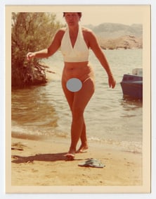 Vintage 1970s / 80s American Naturalism Nudism Female Model 4.5" x 3.5"
