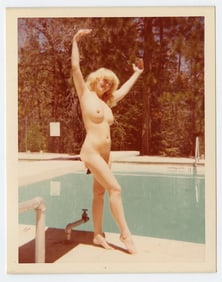 Vintage 1970s / 80s American Naturalism Nudism Female Model 4.5" x 3.5"