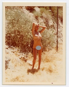 Vintage 1970s / 80s American Naturalism Nudism Female Model 4.5" x 3.5"