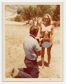 Vintage 1970s / 80s American Naturalism Nudism Female Model 4.5" x 3.5"