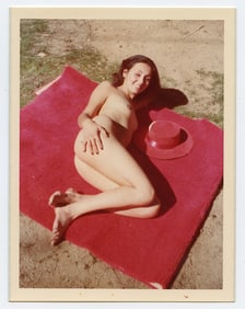 Vintage 1970s / 80s American Naturalism Nudism Female Model 4.5" x 3.5"