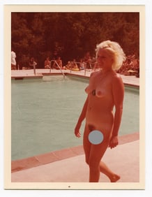 Vintage 1970s / 80s American Naturalism Nudism Female Model 4.5" x 3.5"