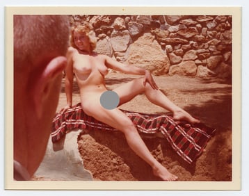 Vintage 1970s / 80s American Naturalism Nudism Female Model 4.5" x 3.5"