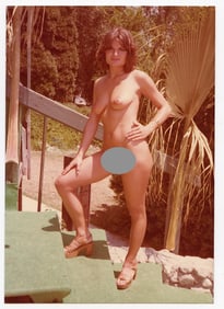 Vintage 1970s / 80s American Naturalism Nudism Female Model 4.5" x 3.5"