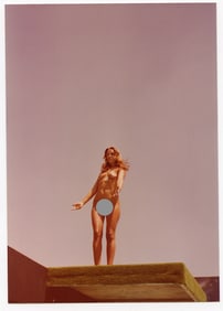 Vintage 1970s / 80s American Naturalism Nudism Female Model 4.5" x 3.5"